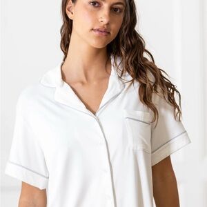 COPY - White Short Sleeve Button-Up Shirt